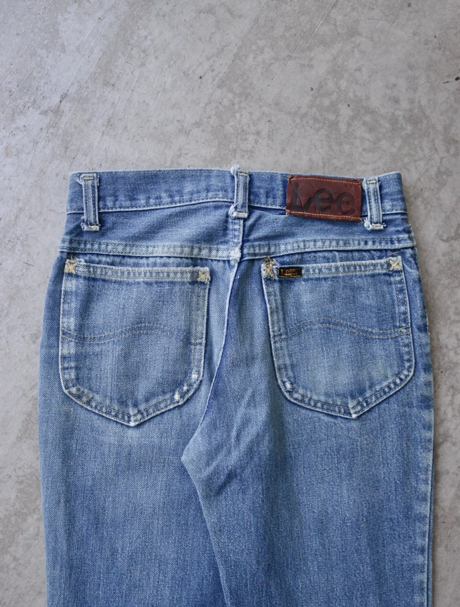1990S FADED LEE FLARED DENIM PANTS