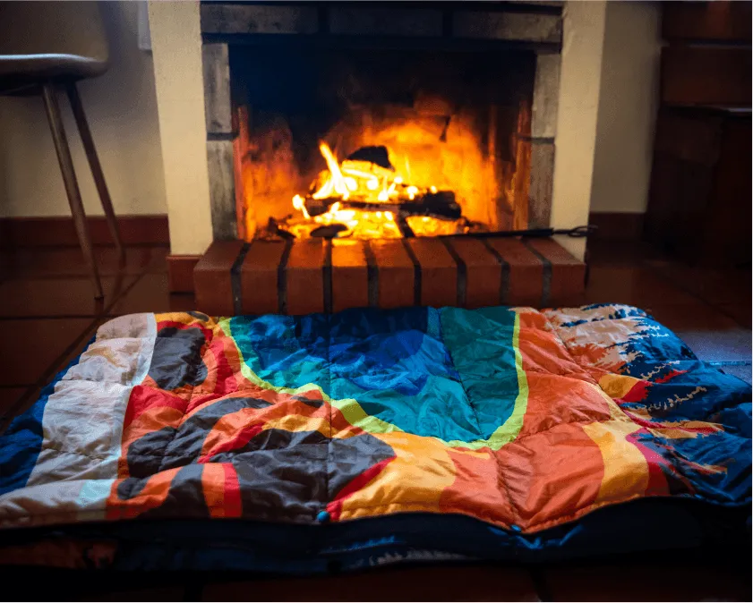 4Monster Down Puffy Camping Travel Blanket - Yellowstone National Park