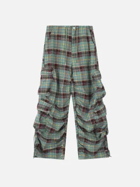 Aelfric Eden Plaid Multi Pocket Cargo Pants