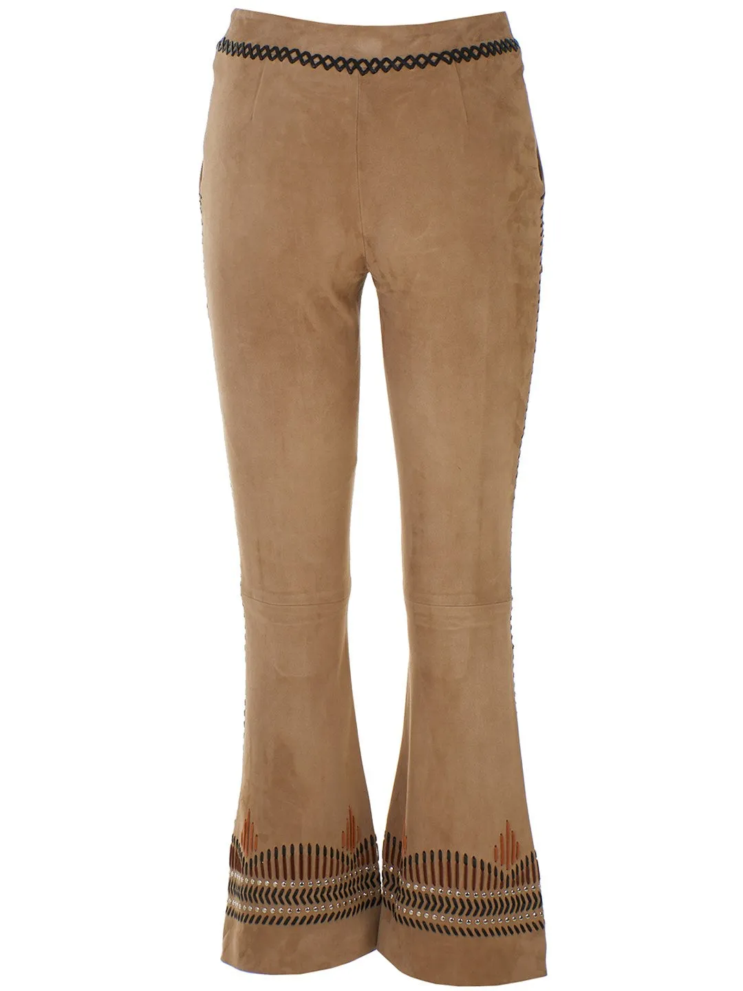 Alberta Ferretti Embroidered Flared Pants