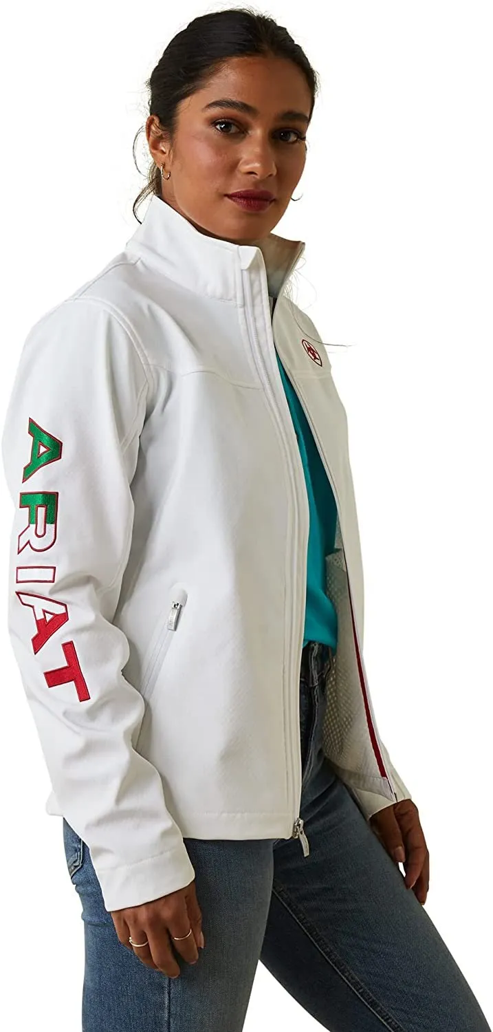 Ariat Women's Classic Team Softshell Mexico Jacket, White
