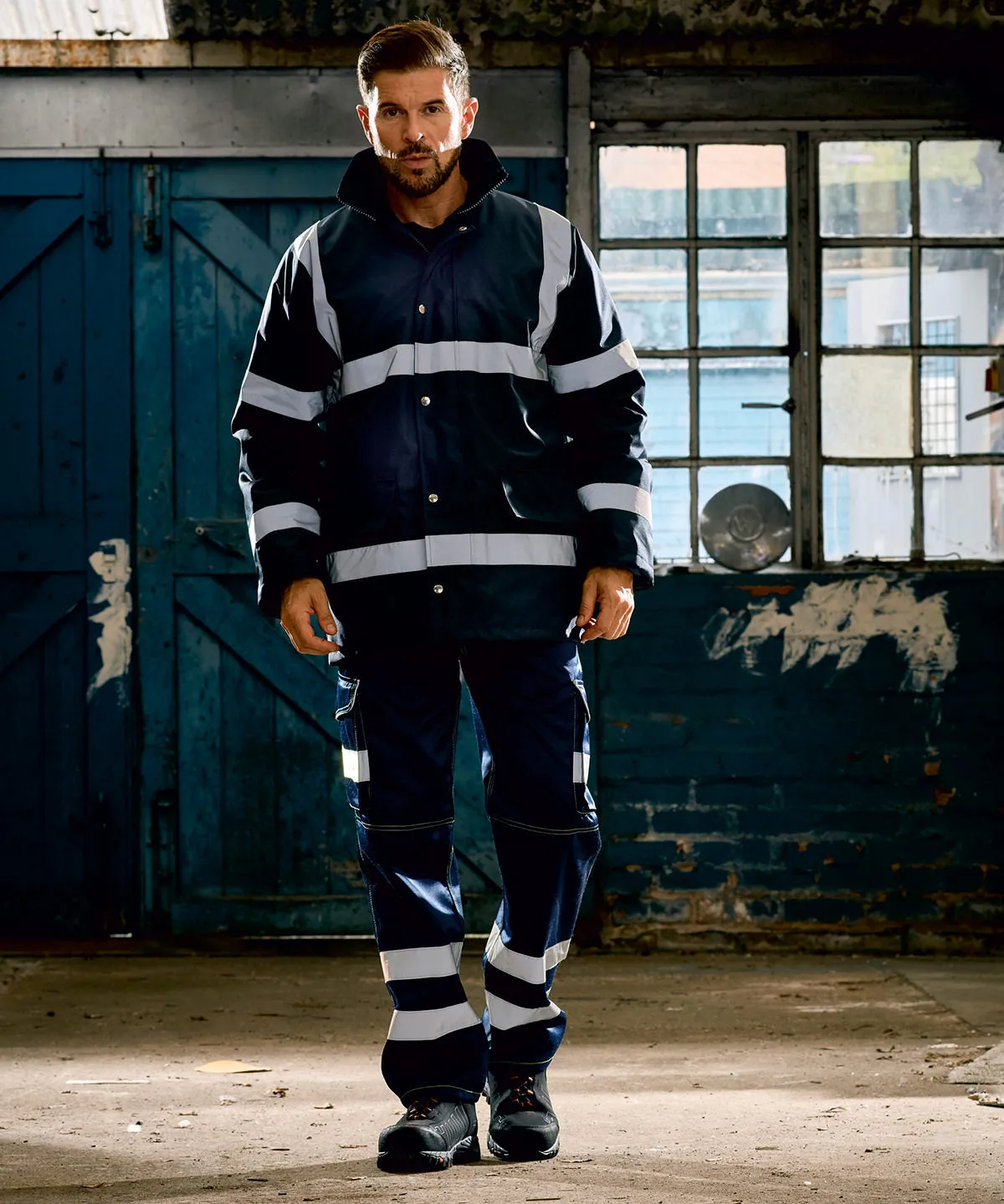 Black - Hi-vis security jacket (HVP301)