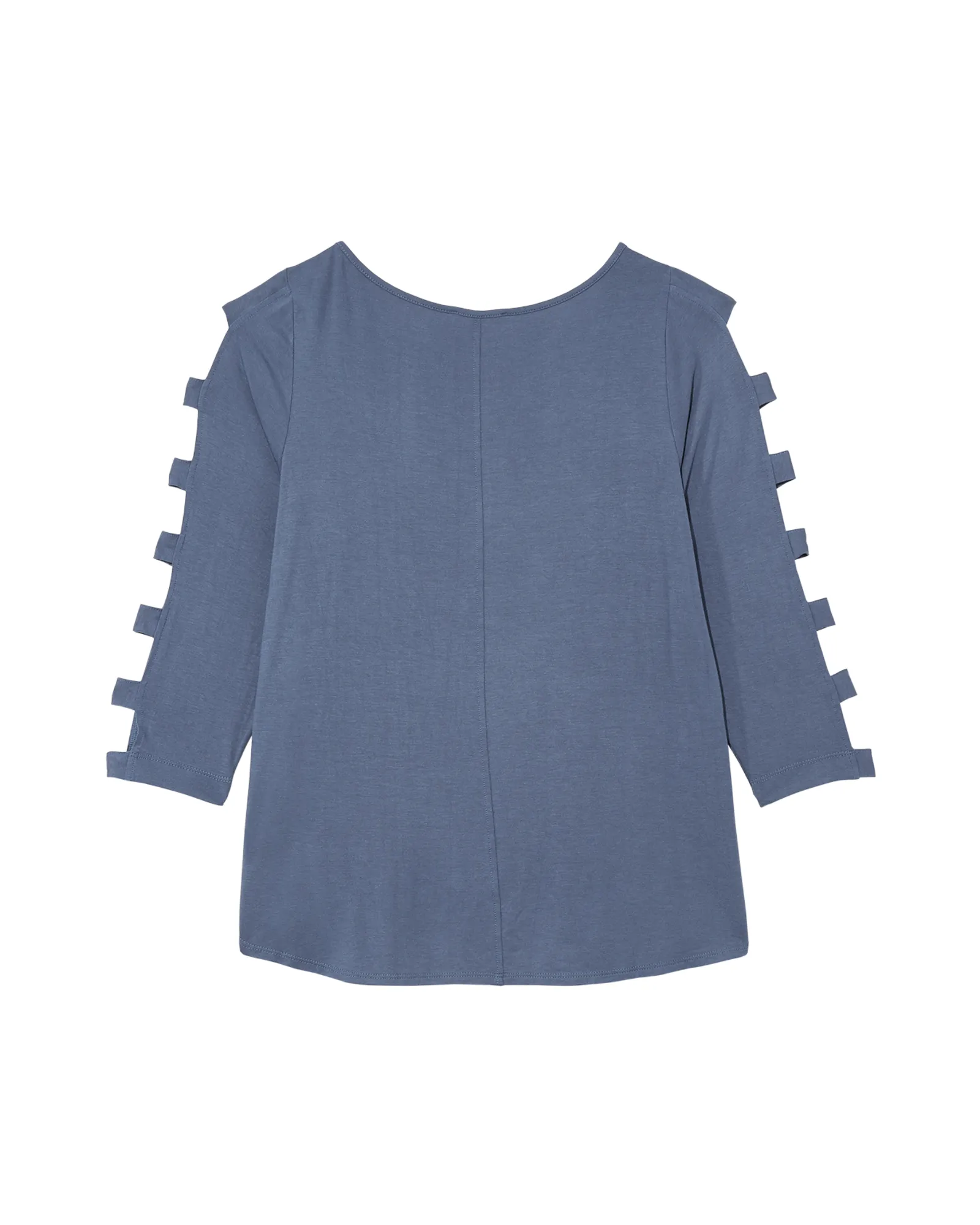 Brie 3/4 Cut-out Sleeve Tee | Azure Blue
