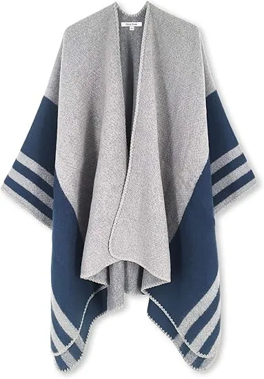 Cupquake Winter Chic Plaid Poncho Cardigan