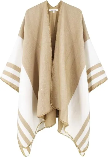 Cupquake Winter Chic Plaid Poncho Cardigan