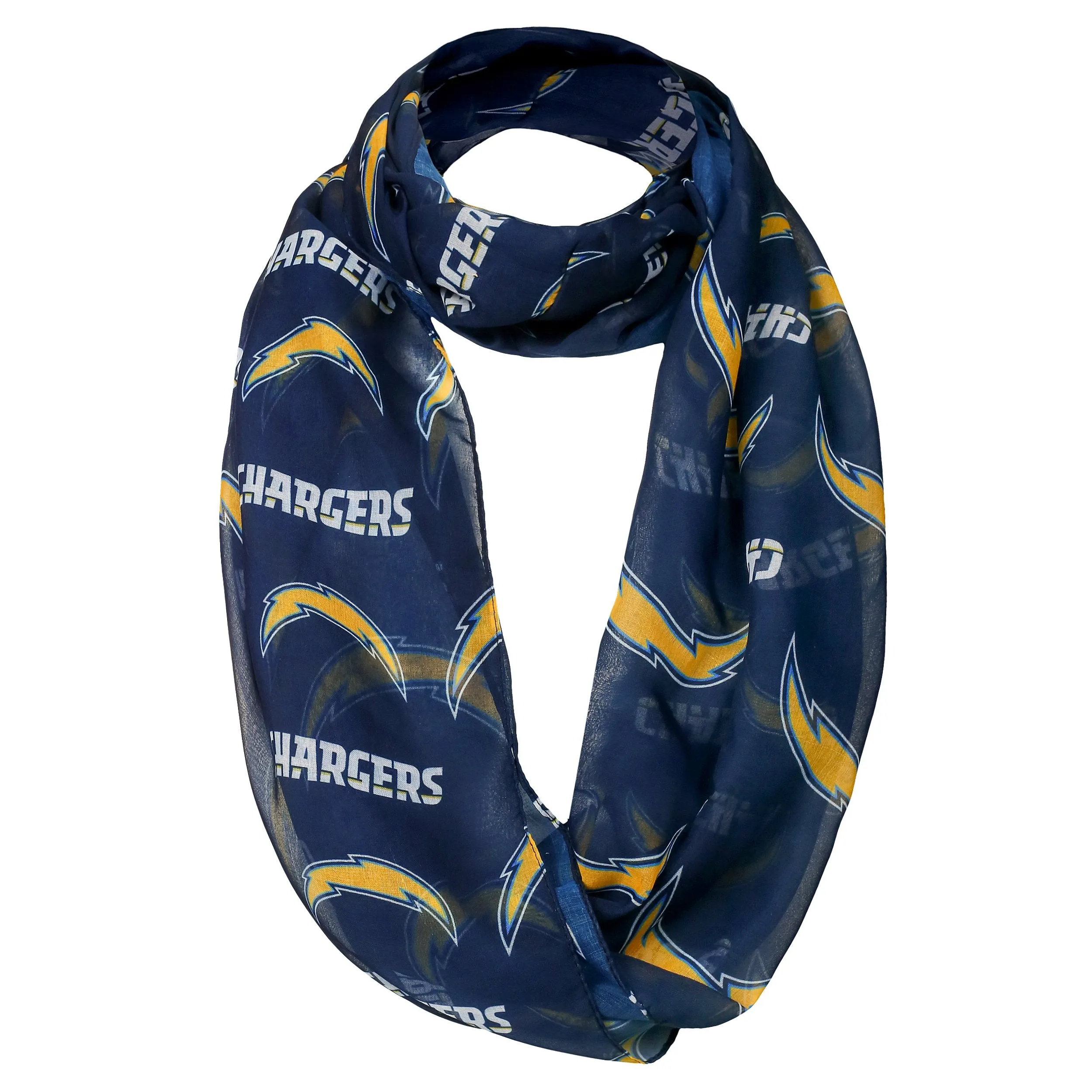 Los Angeles Chargers  NFL Team Logo Infinity Scarf