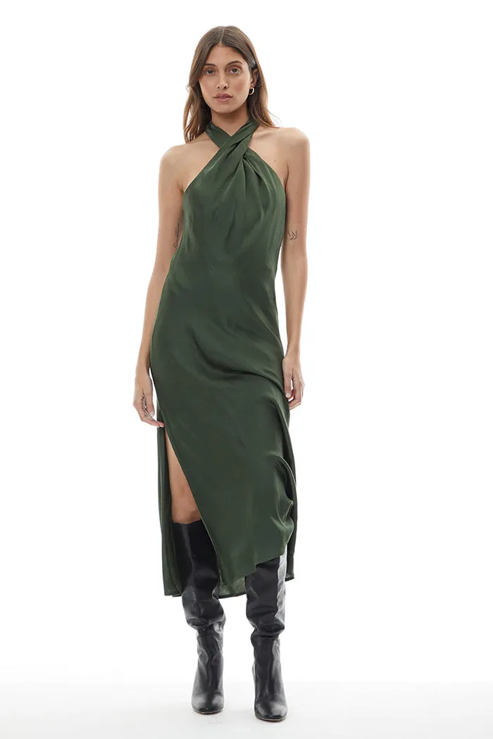 Manhattan Midi Dress // Dark Forest ~ NO RETURNS
