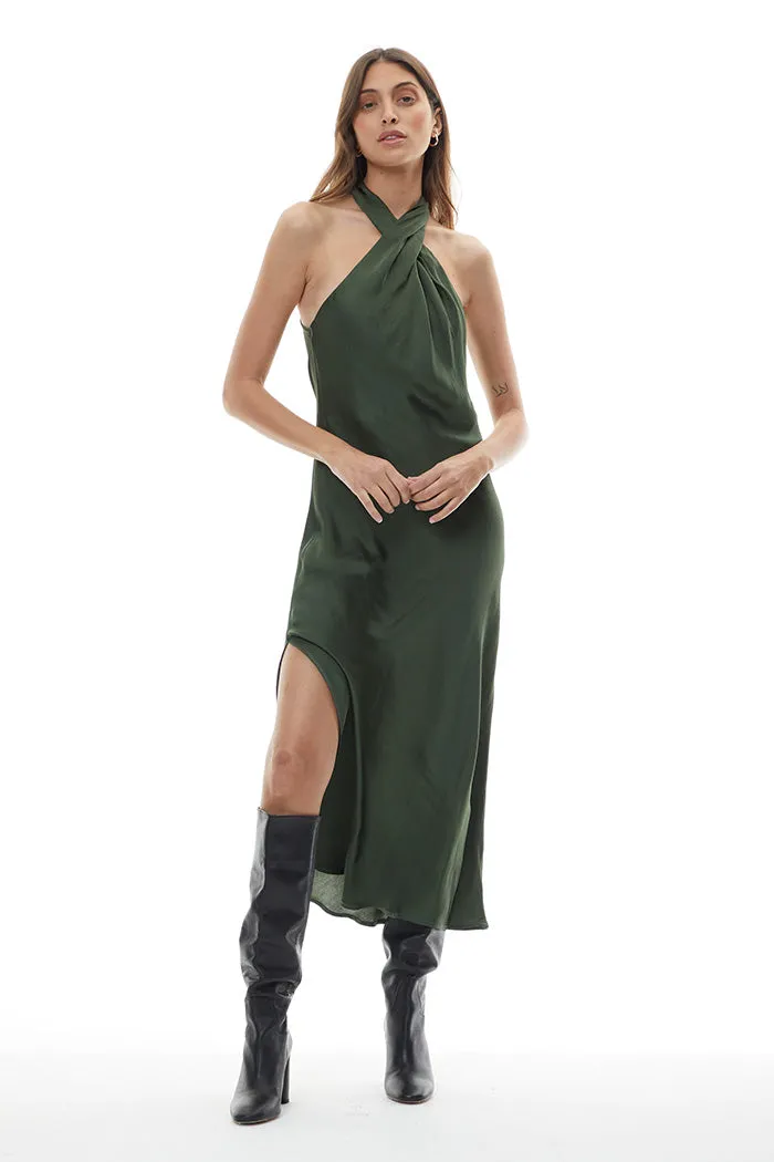 Manhattan Midi Dress // Dark Forest ~ NO RETURNS