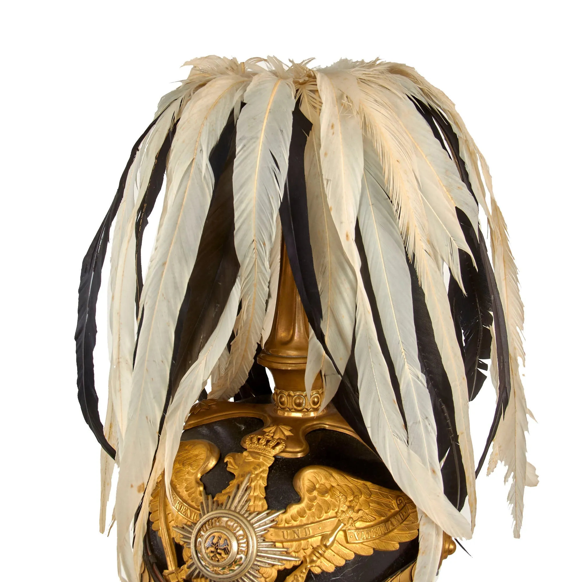 Original Imperial German Pre-WWI Prussian Garde Korps Major General Uniform With M1886/1914 Pickelhaube Spiked Helmet and Plume - Formerly Part of the A.A.F. Tank Museum