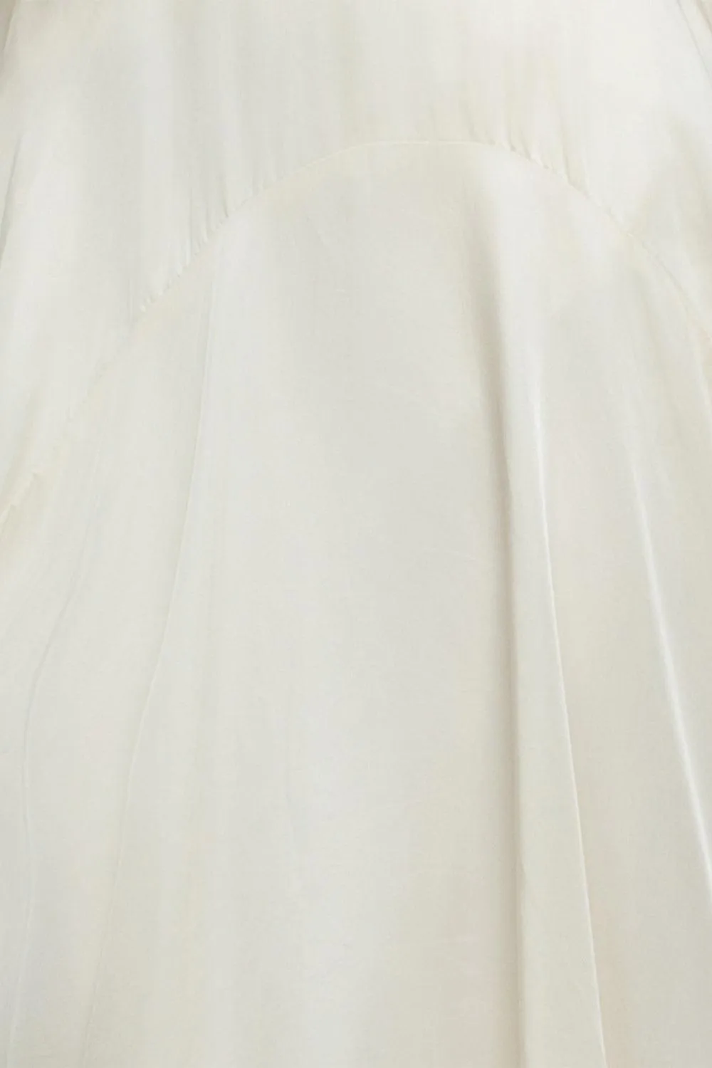 Paris Tulip Draped Poly Silk Calf Length Skirt