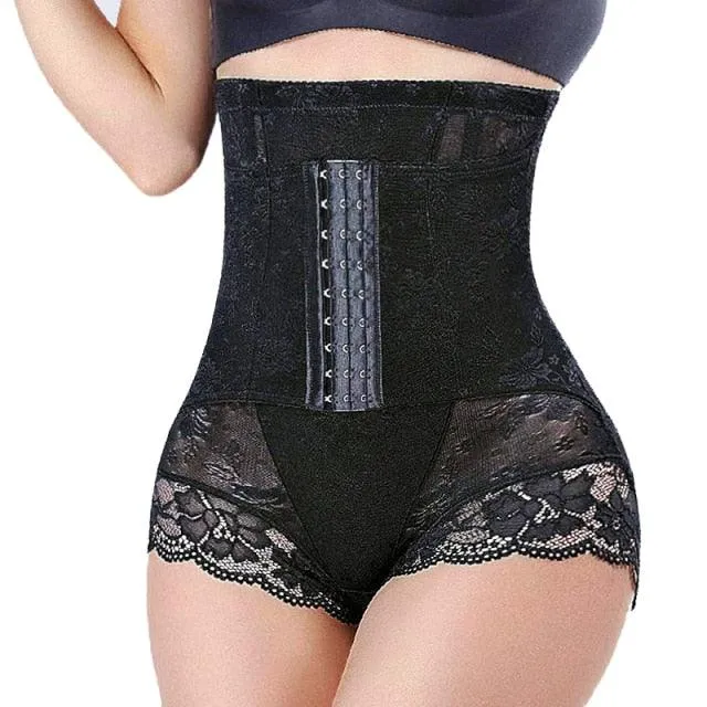 Trending Shaper Panties Sexy Lace Shapers Body Shaper with Zipper Double Control Panties Women Shapewear Sexy Lace Waist Trainer (FH)(FHW1)(1U31)(1U24)(TSP4)