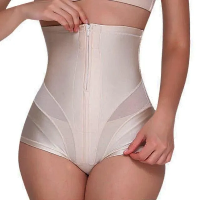 Trending Shaper Panties Sexy Lace Shapers Body Shaper with Zipper Double Control Panties Women Shapewear Sexy Lace Waist Trainer (FH)(FHW1)(1U31)(1U24)(TSP4)