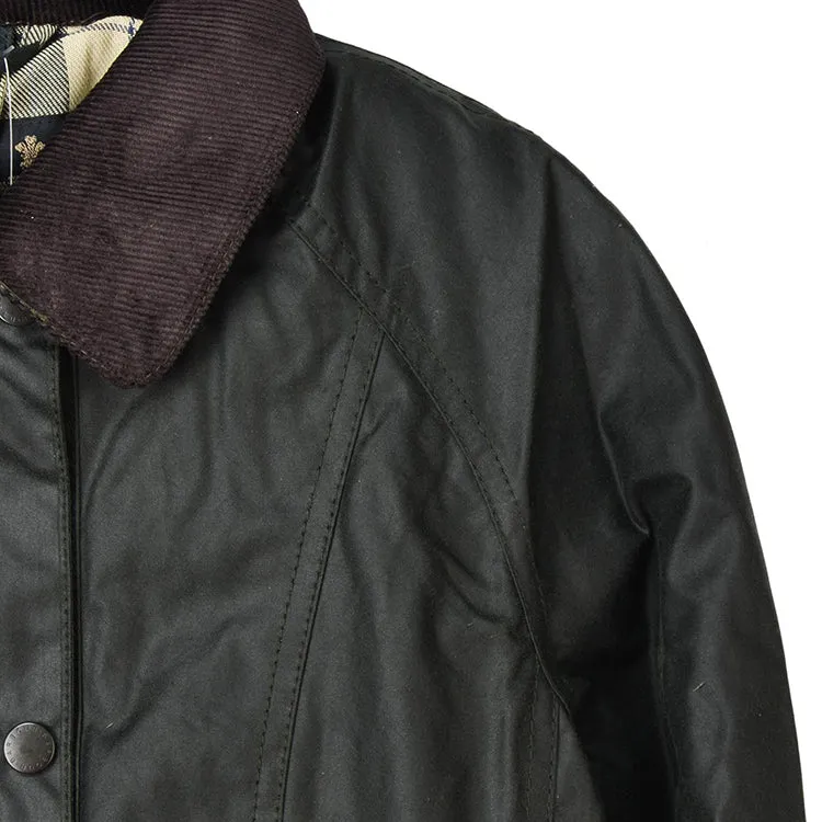 Women Beadnell Wax Jacket_SAGE