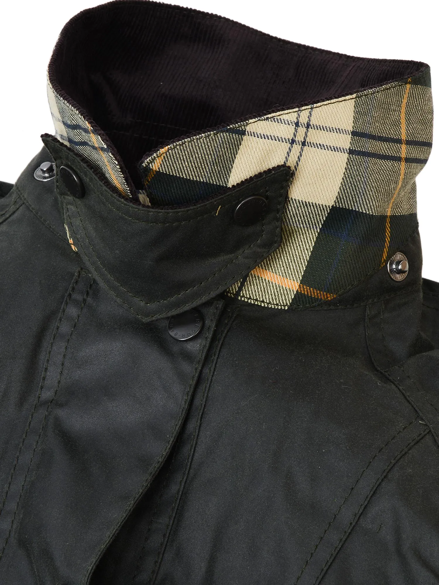 Women Beadnell Wax Jacket_SAGE