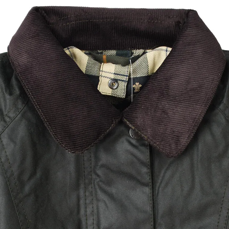 Women Beadnell Wax Jacket_SAGE