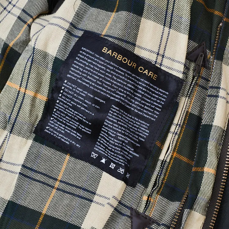 Women Beadnell Wax Jacket_SAGE