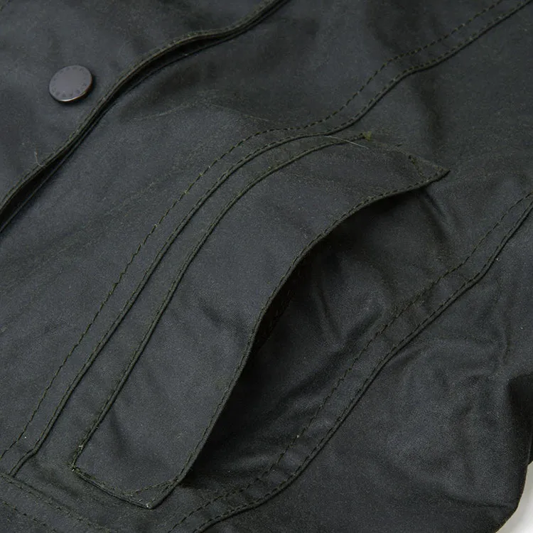 Women Beadnell Wax Jacket_SAGE