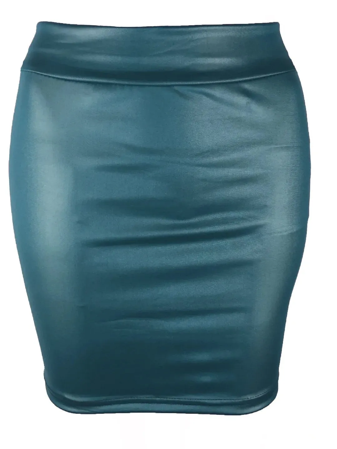 WOMENGAGA Leather Matte Slim Mini Sexy Fashion PU Hot Short High Waist Skirt Korean Nightclub Streetwear Wholesale Clothes 7ST